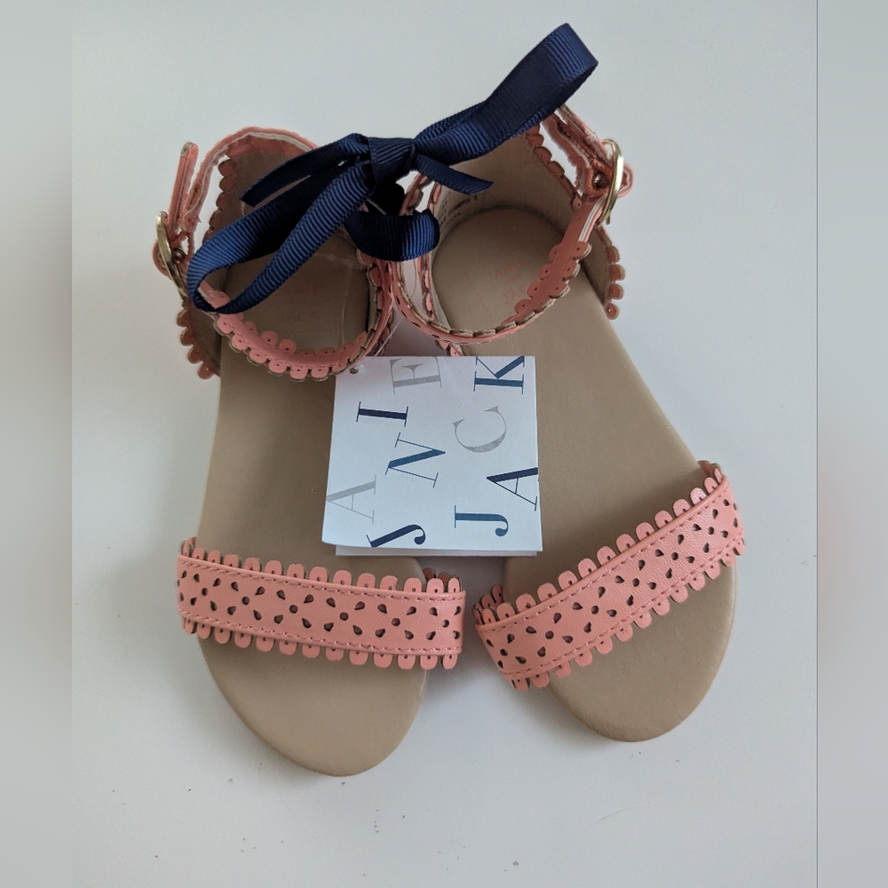 New Janie And Jack Pink Scalloped Sandals